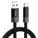 LDNIO καλώδιο USB-C σε USB LS241Q, flat, 100W, 480Mbps, 1m, μαύρο