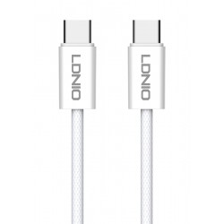 LDNIO καλώδιο USB-C iP-902c, 65W, 480Mbps, 2m, λευκό