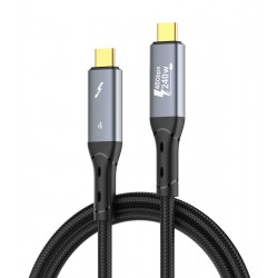 LDNIO καλώδιο USB-C TC-11c, 240W, 40Gbps, 8K/60Hz, 1m, μαύρο