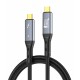 LDNIO καλώδιο USB-C TC-11c, 240W, 40Gbps, 8K/60Hz, 1m, μαύρο