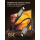 LDNIO καλώδιο USB-C TC-11c, 240W, 40Gbps, 8K/60Hz, 1m, μαύρο