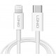 LDNIO καλώδιο Lightning σε USB-C MFi01, MFi, 30W, 480Mbps, 1m, λευκό
