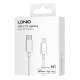 LDNIO καλώδιο Lightning σε USB-C MFi01, MFi, 30W, 480Mbps, 1m, λευκό