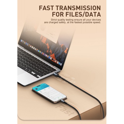 LDNIO καλώδιο USB-C σε USB LS352, 50W, 480Mbps, 2m, μπεζ