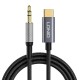 LDNIO καλώδιο USB-C σε 3.5mm LS-Y92c, 2m, μαύρο