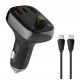 LDNIO FM transmitter & φορτιστής C704Q, USB-C/2x USB, 36W, Bluetooth, μαύρο