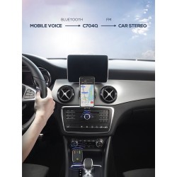 LDNIO FM transmitter & φορτιστής C704Q, USB-C/2x USB, 36W, Bluetooth, μαύρο