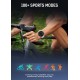 LDNIO smartwatch SW05, heart rate, 1.39" TFT, lP68, μαύρο