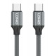 LDNIO καλώδιο USB-C iP-441c, 65W, 480Mbps, 1m, γκρι