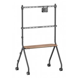 BRATECK βάση τηλεόρασης δαπέδου FS66-46F-01, 37-86", έως 80kg, με ράφι & ροδάκια