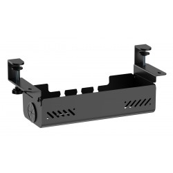 BRATECK cable management γραφείου CC11-22-1, μεταλλικό, 494x167x196mm, μαύρο
