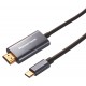 POWERTECH καλώδιο USB-C σε HDMI PTR-0210, 4K/30Hz, 10 Gbps, 2m, μαύρο