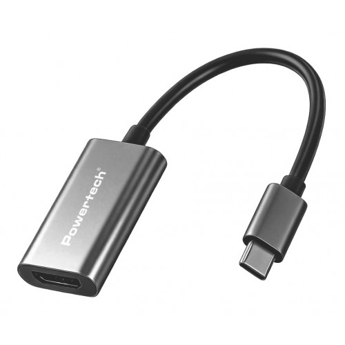 POWERTECH αντάπτορας USB-C σε HDMI PTR-0208, 4K/30Hz, 10 Gbps, γκρι