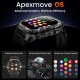 KOSPET smartwatch TANK M4, heart rate, 1.96" AMOLED, GPS, 10 ATM & IP69K, μαύρο
