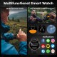 KOSPET smartwatch TANK T4C, heart rate, 1.5" AMOLED, GPS, 5 ATM & IP69K, με φακό, μαύρο
