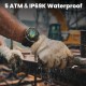 KOSPET smartwatch TANK T4C, heart rate, 1.5" AMOLED, GPS, 5 ATM & IP69K, με φακό, μαύρο