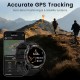 KOSPET smartwatch TANK T4C, heart rate, 1.5" AMOLED, GPS, 5 ATM & IP69K, με φακό, μαύρο
