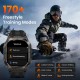 KOSPET smartwatch TANK M4C, heart rate, 1.96" AMOLED, GPS, 5 ATM & IP69K, με φακό, μαύρο