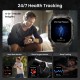 KOSPET smartwatch TANK M4C, heart rate, 1.96" AMOLED, GPS, 5 ATM & IP69K, με φακό, μαύρο