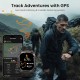 KOSPET smartwatch TANK M4C, heart rate, 1.96" AMOLED, GPS, 5 ATM & IP69K, με φακό, μαύρο