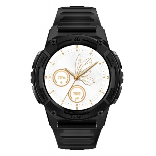 KOSPET smartwatch TANK S2, heart rate, 1.32" AMOLED, GPS, 5 ATM & IP69K, μαύρο