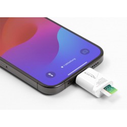 DELOCK card reader 91427 για micro SD, USB-C σύνδεση, 5Gbps, λευκό