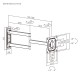 BRATECK επιτοίχια βάση τηλεόρασης LPA95-223L, 23-43", έως 50kg, full motion