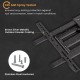BRATECK επιτοίχια βάση τηλεόρασης LPA69-466W, 37-86", έως 60kg, full motion, weatherproof