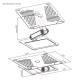 BRATECK μεταλλική βάση για laptop LPS09-02, 11~17", foldable, γκρι