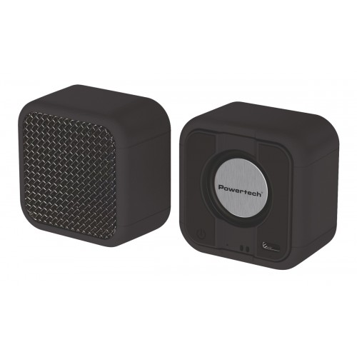 POWERTECH μίνι φορητό ηχείο TWS PT-1626, μαγνητικό, 5W, Bluetooth, 400mAh, μαύρο