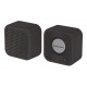 POWERTECH μίνι φορητό ηχείο TWS PT-1626, μαγνητικό, 5W, Bluetooth, 400mAh, μαύρο