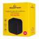 POWERTECH μίνι φορητό ηχείο TWS PT-1626, μαγνητικό, 5W, Bluetooth, 400mAh, μαύρο