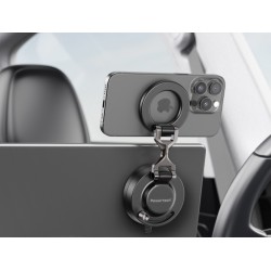 POWERTECH βάση smartphone αυτοκινήτου PT-1629 για ταμπλό/παρμπρίζ, μαγνητική, μαύρη