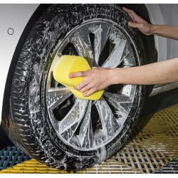 DELI σφουγγάρι καθαρισμού αυτοκινήτου DL882003, 21.5x11x5.5cm, κίτρινο
