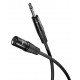 GOOBAY καλώδιο ήχου 6.35mm σε XLR 80361, 1.5m, μαύρο