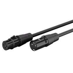 GOOBAY καλώδιο προέκτασης ήχου XLR 80038, 3m, μαύρο