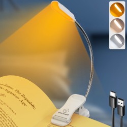 GLOCUSENT LED φακός διαβάσματος GLCSNTBL105W, επαναφορτιζόμενος, έως 45lm, λευκός