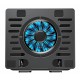 POWERTECH βάση & ψύξη laptop PT-1630 έως 17", 110mm LED fan, μεταλλική, μαύρη
