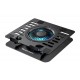 POWERTECH βάση & ψύξη laptop PT-1630 έως 17", 110mm LED fan, μεταλλική, μαύρη