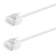 POWERTECH καλώδιο δικτύου CAB-N469, Cat 6A U/UTP, ultra slim, copper, 500MHz, 0.50m, λευκό