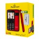 POWERTECH κινητό τηλέφωνο Sentry Eco V2, dual SIM, πλήκτρο SOS, κόκκινο