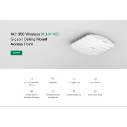 TP-LINK access point EAP225, AC1350 MU-MIMO, οροφής, V4.20