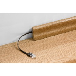 GOOBAY καλώδιο δικτύου 96314, CAT 6A U/UTP, flat, 500MHz, Copper, 1m, λευκό