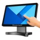 POWERTECH οθόνη αφής PT-1631, LCD, 17.3" 1920x1080p, HDMI/VGA, VESA 75x75mm, μαύρη