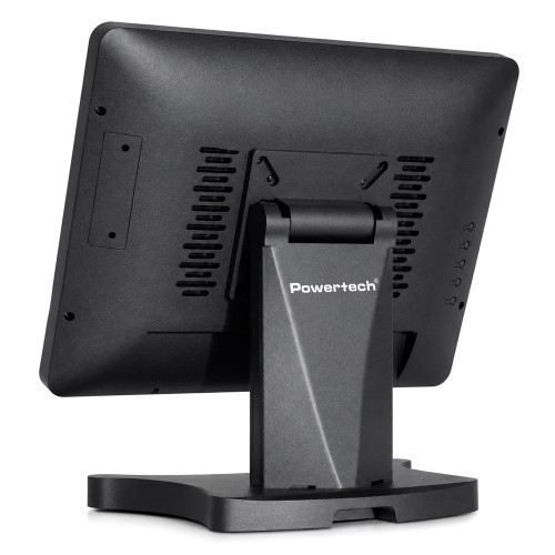 POWERTECH οθόνη αφής PT-1632, LCD, 15" 1024x768p, HDMI/VGA, VESA 75x75mm, μαύρη