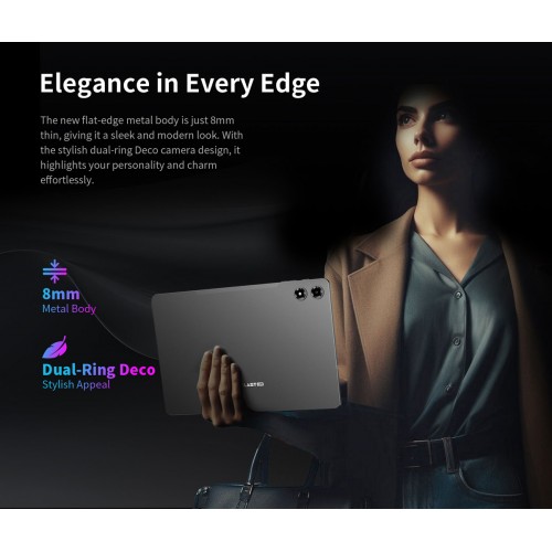 TECLAST tablet T50 Plus με πληκτρολόγιο/στυλό αφής/θήκη, 10.95", 8/128GB, 4G, Android 16, 8000mAh, γκρι