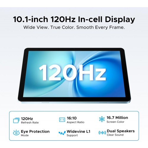 DOOGEE tablet Tab G5, 10.1", 3/128GB, 4G, Android 16, 7500mAh, μπλε