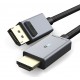 CABLETIME καλώδιο DisplayPort σε HDMI CT-AV585-P02G4K, 4K/30Hz, 1.8m, μαύρο