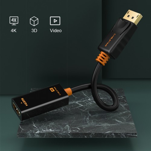CABLETIME αντάπτορας DisplayPort σε HDMI CT-AV586-01G4K, 4K/30Hz, μαύρος