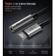 CABLETIME αντάπτορας USB-C σε 3.5mm CT-CMAUDIO, γκρι